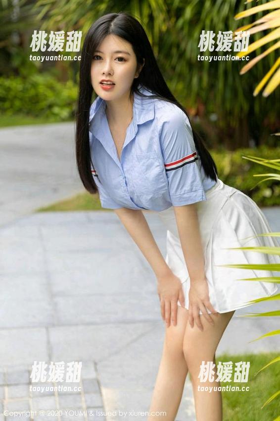 尤蜜荟 - 让我们一起看蓝夏Akasha镂空的图片，寻找夏天的声音